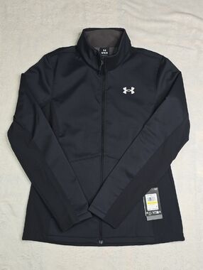 Under Armour Womens Shield Jacket Navy Blue Sz Large NWT